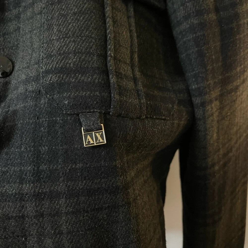 Armani Exchange Military Wool Coat - Picture 9 of 15